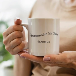 Öğretmenler Günü Line Art Kupa
