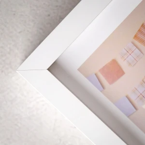 25x25 6 Fotoğraflı Dekoratif Beyaz Çerçeve