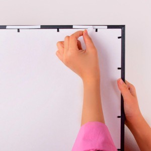 30x40 Seni seviyorum Yazılı Desenli Yapışan Çerçeve Beyaz