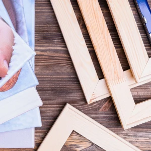 4 Fotoğraflı “Hoş Geldin Bebek” Kanvas – Erkek Bebek (30x40 cm)