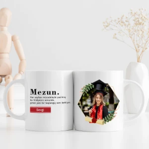 Kişiye Özel Mezuniyet Mesajlı Kupa
