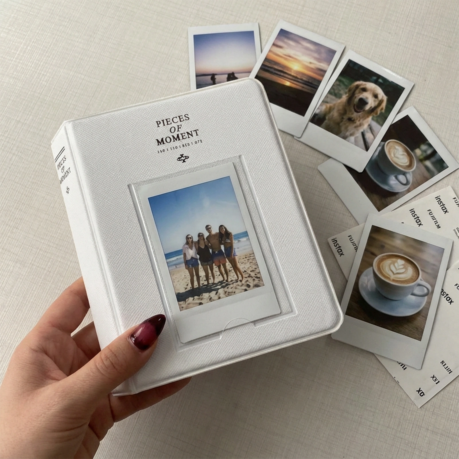 Pola Anı Albüm 6x9 Beyaz – 64 Fotoğraf Kapasiteli