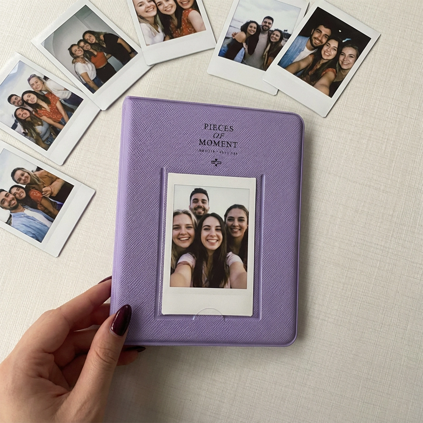 Pola Anı Albüm 6x9 Lila – 64 Fotoğraf Kapasiteli