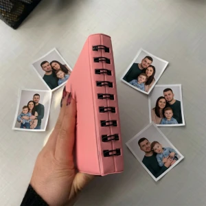 Pola Anı Albüm 6x9 Pembe – 68 Fotoğraf Kapasiteli (Spiralli)